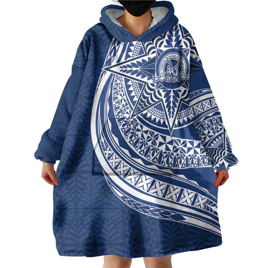 Tonga Queen Salote College Personalized Wearable Blanket Hoodie Ngatu Tokelaufeletoa Motifs