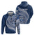 Tonga Queen Salote College Personalized Zip Hoodie Ngatu Tokelaufeletoa Motifs