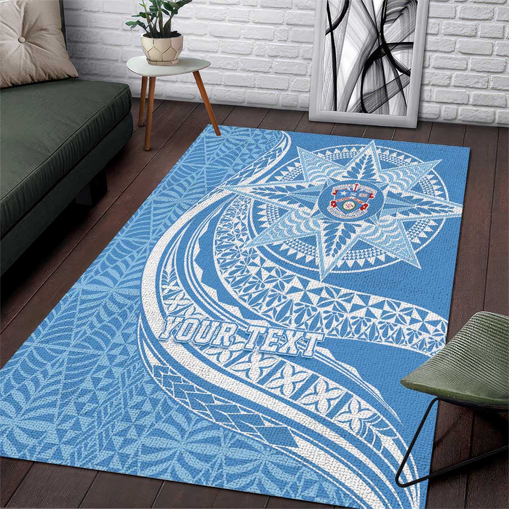Tonga Apifo'ou Kolisi Personalized Area Rug Ngatu Tokelaufeletoa Motifs