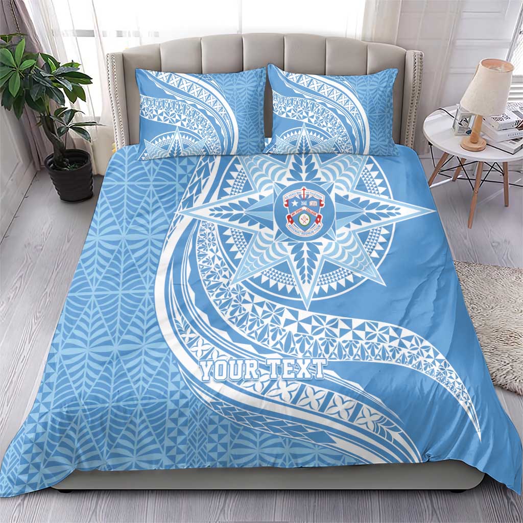 Tonga Apifo'ou Kolisi Personalized Bedding Set Ngatu Tokelaufeletoa Motifs