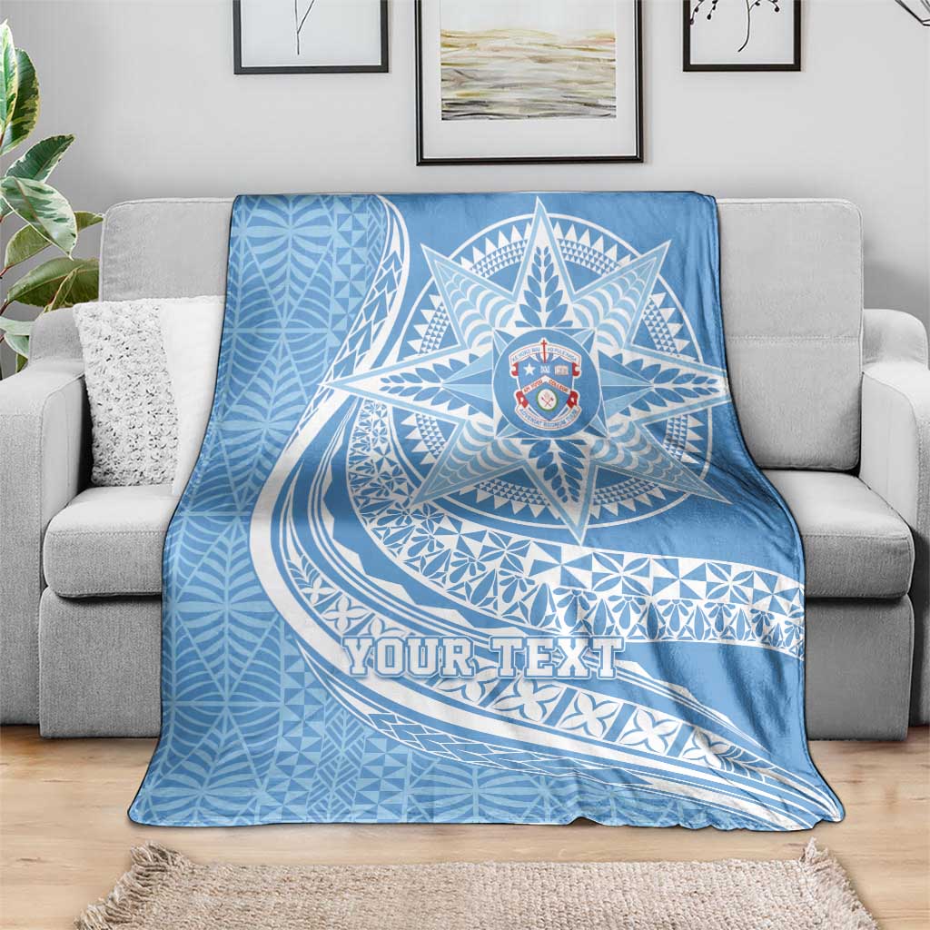 Tonga Apifo'ou Kolisi Personalized Blanket Ngatu Tokelaufeletoa Motifs