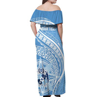 Tonga Apifo'ou Kolisi Personalized Off Shoulder Maxi Dress Ngatu Tokelaufeletoa Motifs