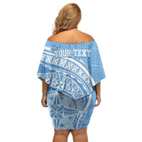 Tonga Apifo'ou Kolisi Personalized Off Shoulder Short Dress Ngatu Tokelaufeletoa Motifs