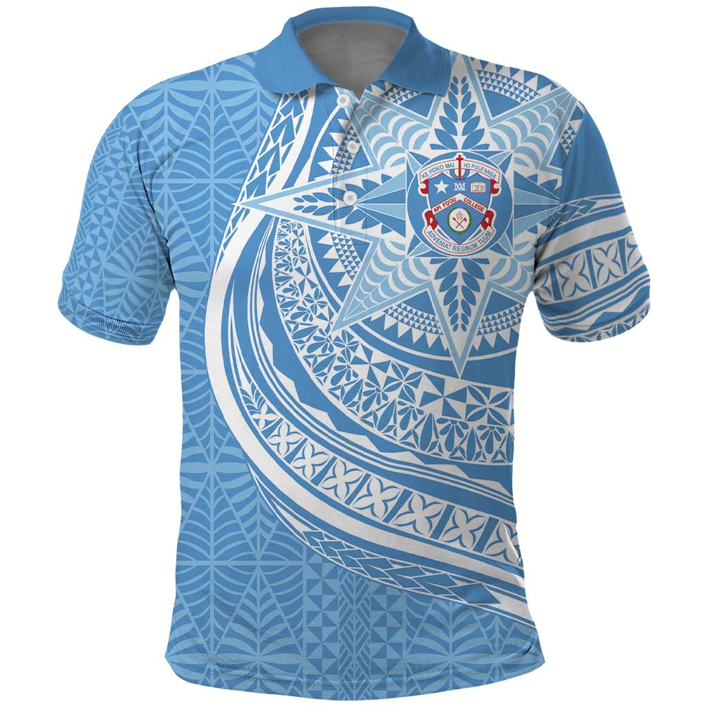 Tonga Apifo'ou Kolisi Personalized Polo Shirt Ngatu Tokelaufeletoa Motifs