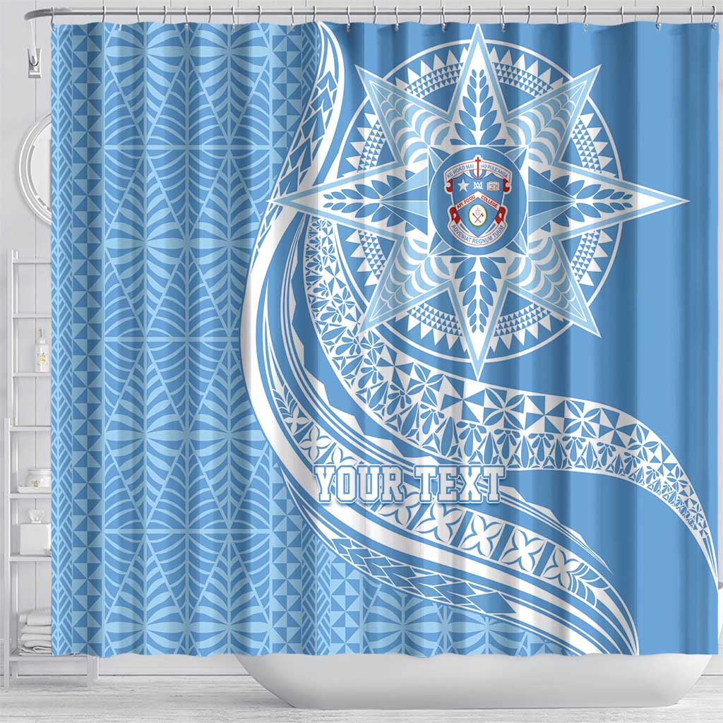 Tonga Apifo'ou Kolisi Personalized Shower Curtain Ngatu Tokelaufeletoa Motifs LT7 - Polynesian Pride