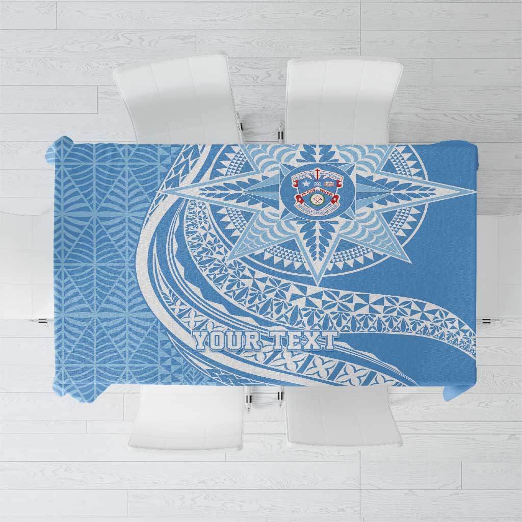 Tonga Apifo'ou Kolisi Personalized Tablecloth Ngatu Tokelaufeletoa Motifs