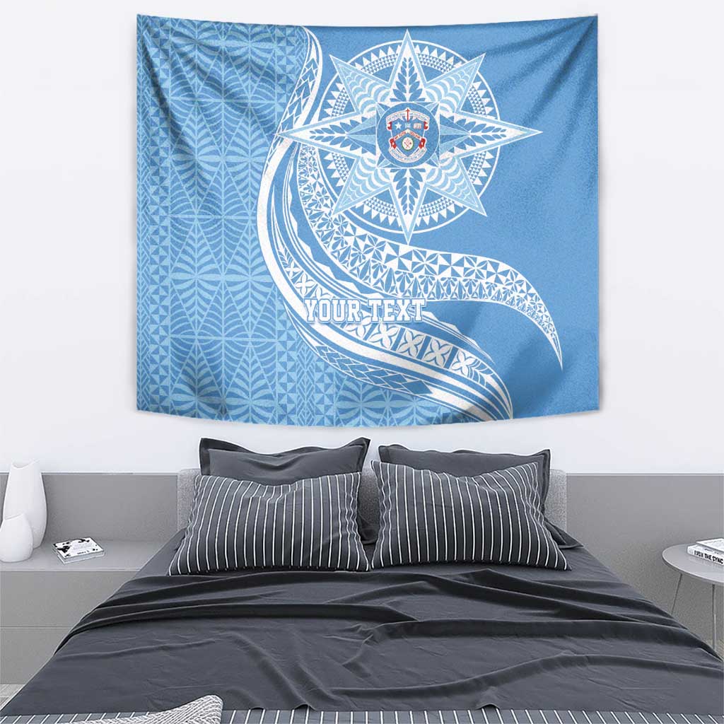 Tonga Apifo'ou Kolisi Personalized Tapestry Ngatu Tokelaufeletoa Motifs