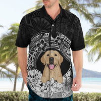 Personalised Dog Hawaiian Shirt Golden Retriever With Polynesian Tapa Arch LT7 - Polynesian Pride