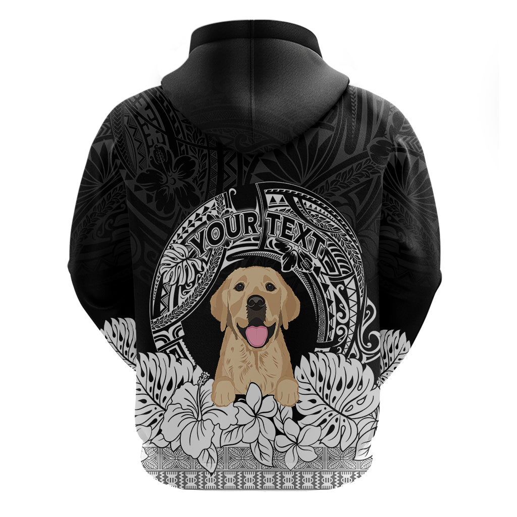 Personalised Dog Hoodie Golden Retriever With Polynesian Tapa Arch LT7 - Polynesian Pride