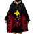 Personalised PNG Wearable Blanket Hoodie Papua Motuan Mirror Style LT7 - Polynesian Pride