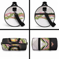 Hawaii Mokihana Mix Pikake Leis Mahalo 'Olelo Duffle Bag Black
