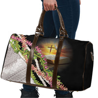 Hawaii Mokihana Mix Pikake Leis Mahalo 'Olelo Travel Bag Black