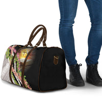 Hawaii Mokihana Mix Pikake Leis Mahalo 'Olelo Travel Bag Black