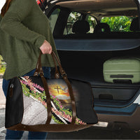 Hawaii Mokihana Mix Pikake Leis Mahalo 'Olelo Travel Bag Black