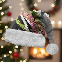 Hawaii Mokihana Mix Pikake Leis Mahalo 'Olelo Christmas Santa Hat White Tapa