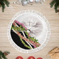Hawaii Mokihana Mix Pikake Leis Mahalo 'Olelo Tree Skirt White Tapa