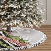 Hawaii Mokihana Mix Pikake Leis Mahalo 'Olelo Tree Skirt White Tapa
