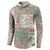 Aloha Hawaii Pastel Christmas Patchwork Button Sweatshirt Classic Style - Polynesian Pride