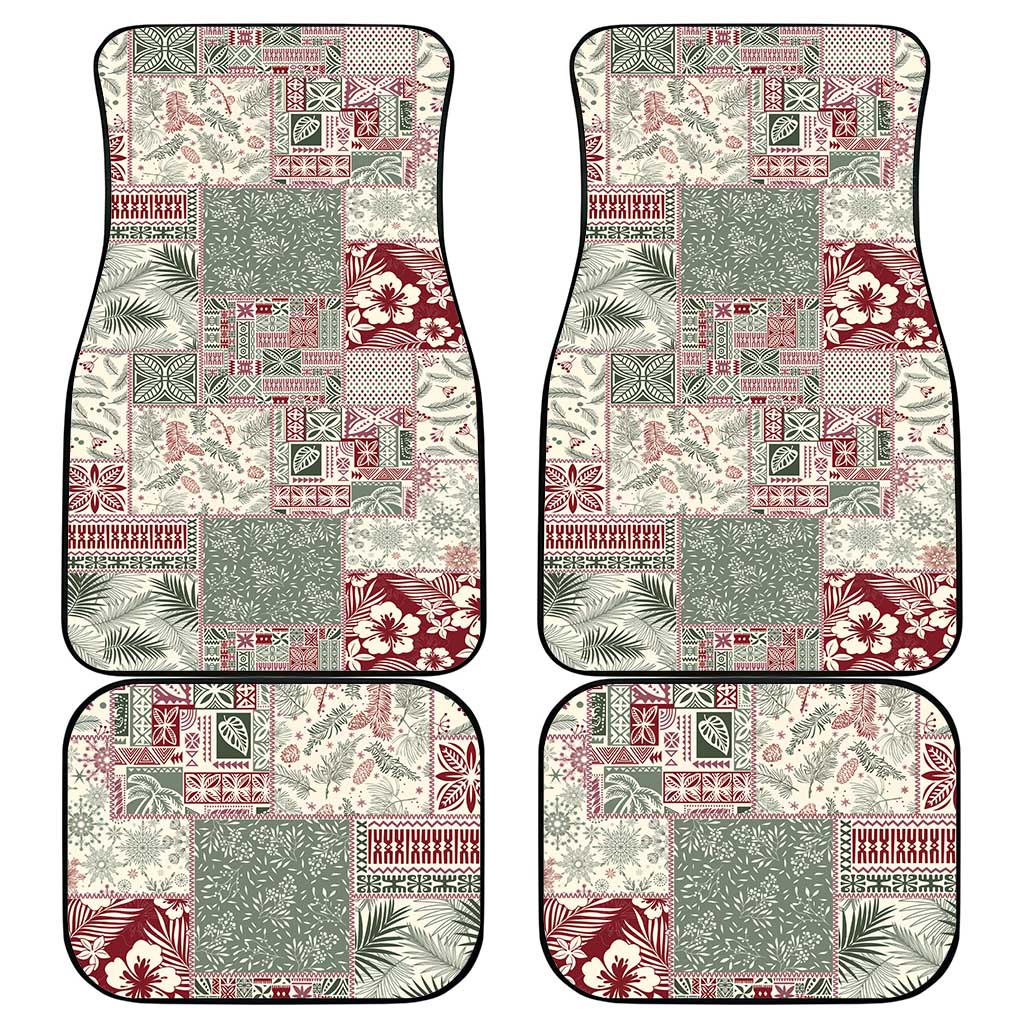 Aloha Hawaii Pastel Christmas Patchwork Car Mats Classic Style - Polynesian Pride