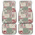 Aloha Hawaii Pastel Christmas Patchwork Car Mats Classic Style - Polynesian Pride