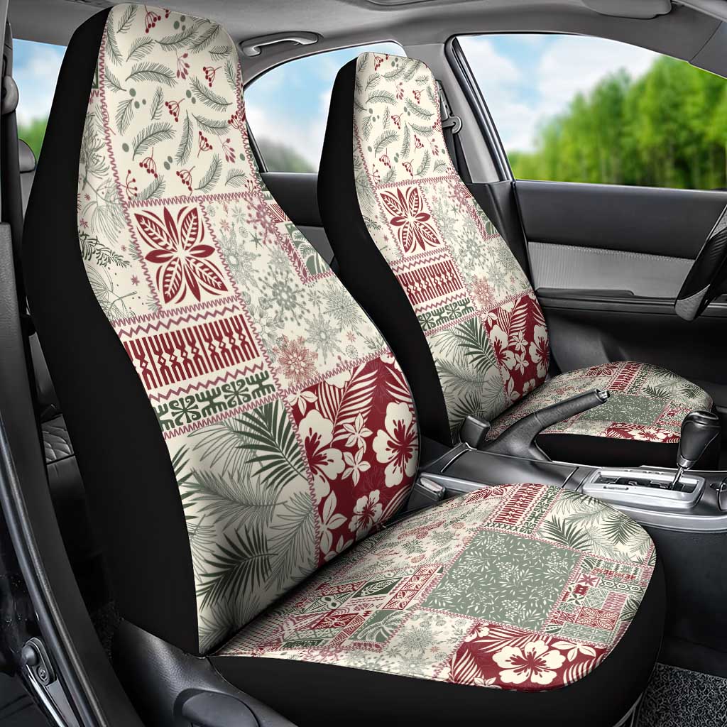 Aloha Hawaii Pastel Christmas Patchwork Car Seat Cover Classic Style - Polynesian Pride
