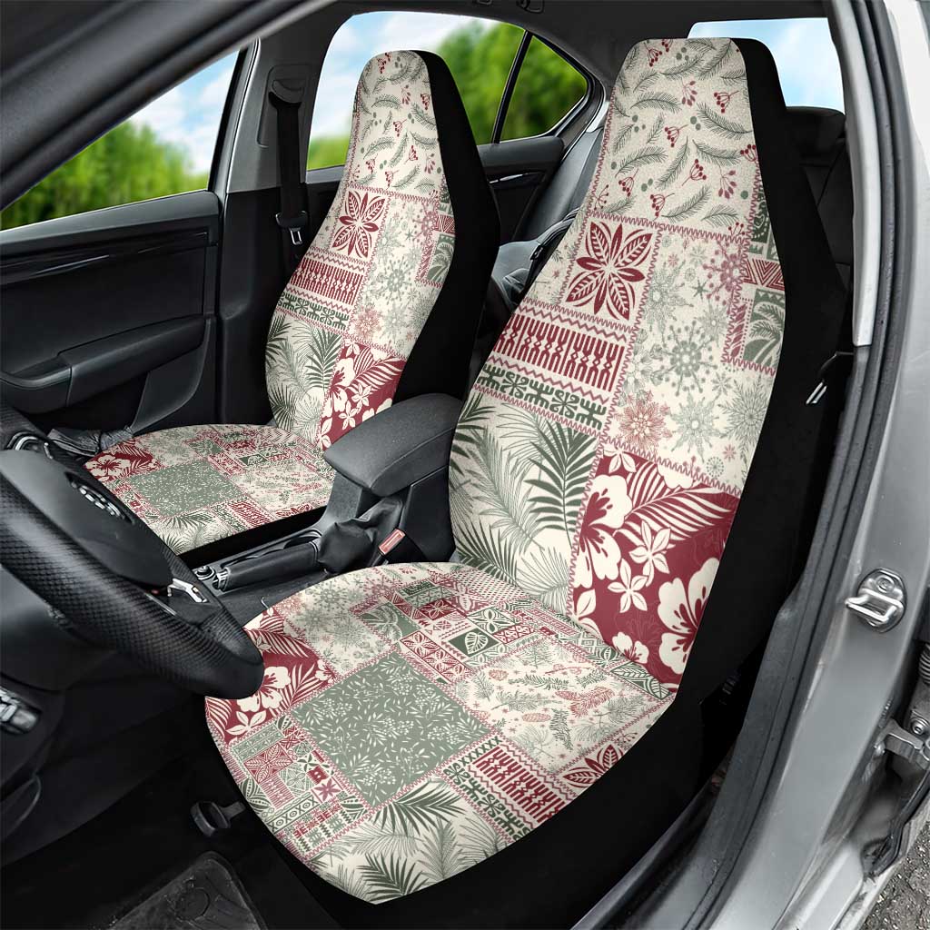Aloha Hawaii Pastel Christmas Patchwork Car Seat Cover Classic Style - Polynesian Pride