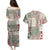 Aloha Hawaii Pastel Christmas Patchwork Couples Matching Puletasi and Hawaiian Shirt Classic Style - Polynesian Pride