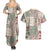 Aloha Hawaii Pastel Christmas Patchwork Couples Matching Summer Maxi Dress and Hawaiian Shirt Classic Style - Polynesian Pride