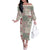 Aloha Hawaii Pastel Christmas Patchwork Family Matching Off The Shoulder Long Sleeve Dress and Hawaiian Shirt Classic Style - Polynesian Pride