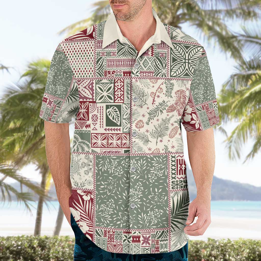 Aloha Hawaii Pastel Christmas Patchwork Hawaiian Shirt Classic Style - Polynesian Pride
