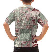 Aloha Hawaii Pastel Christmas Patchwork Kid Hawaiian Shirt Classic Style - Polynesian Pride