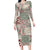 Aloha Hawaii Pastel Christmas Patchwork Long Sleeve Bodycon Dress Classic Style - Polynesian Pride