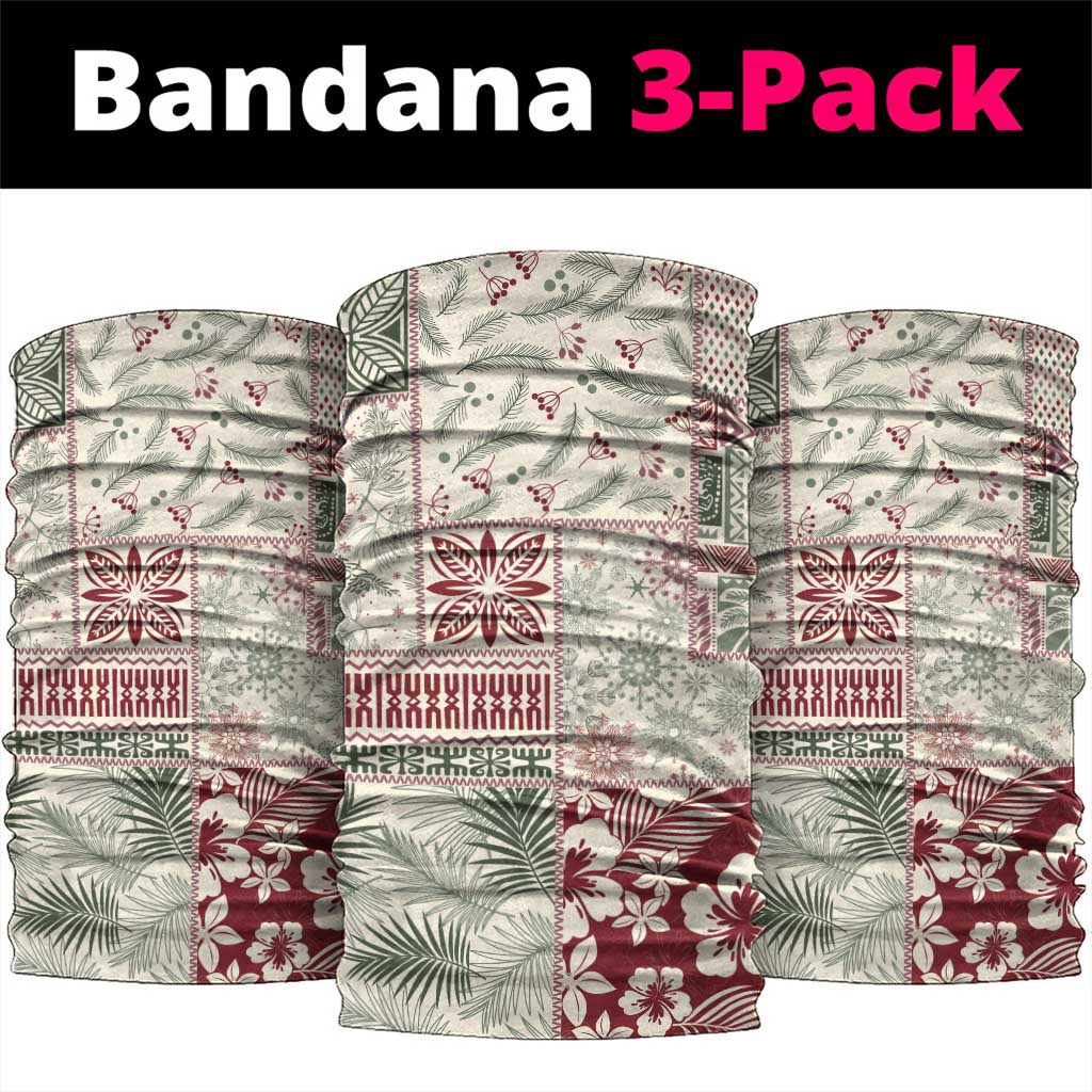 Aloha Hawaii Pastel Christmas Patchwork Neck Gaiter Classic Style - Polynesian Pride