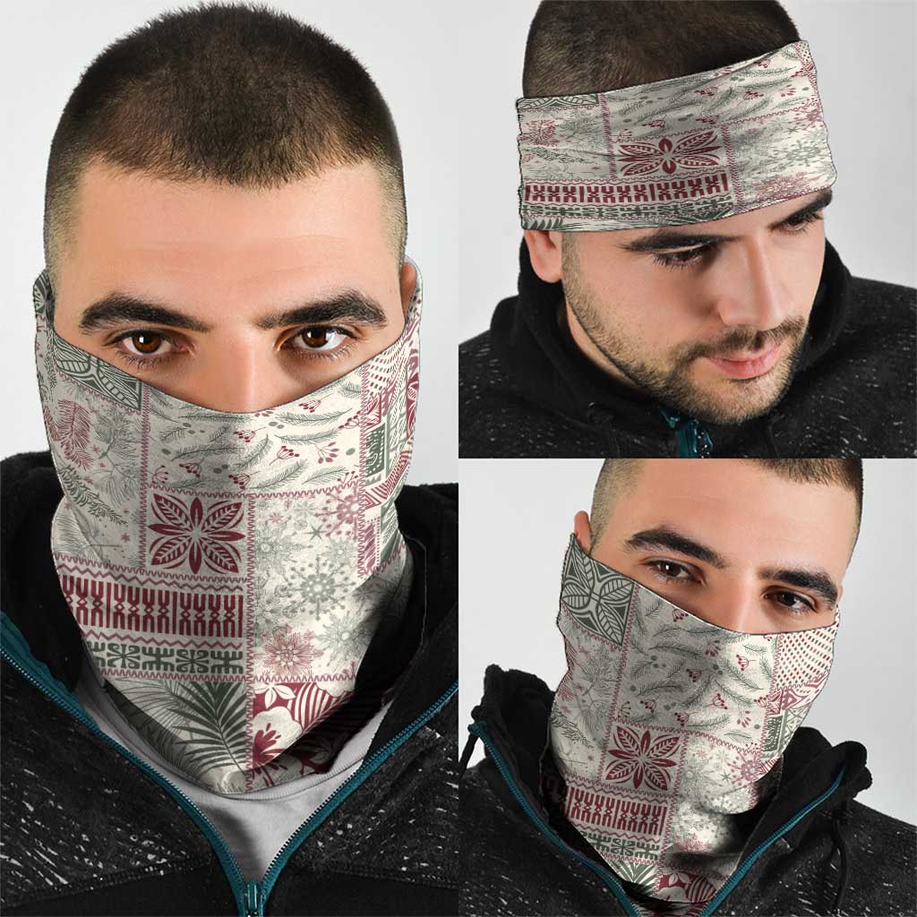 Aloha Hawaii Pastel Christmas Patchwork Neck Gaiter Classic Style - Polynesian Pride
