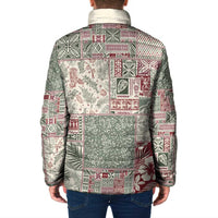 Aloha Hawaii Pastel Christmas Patchwork Padded Jacket Classic Style - Polynesian Pride