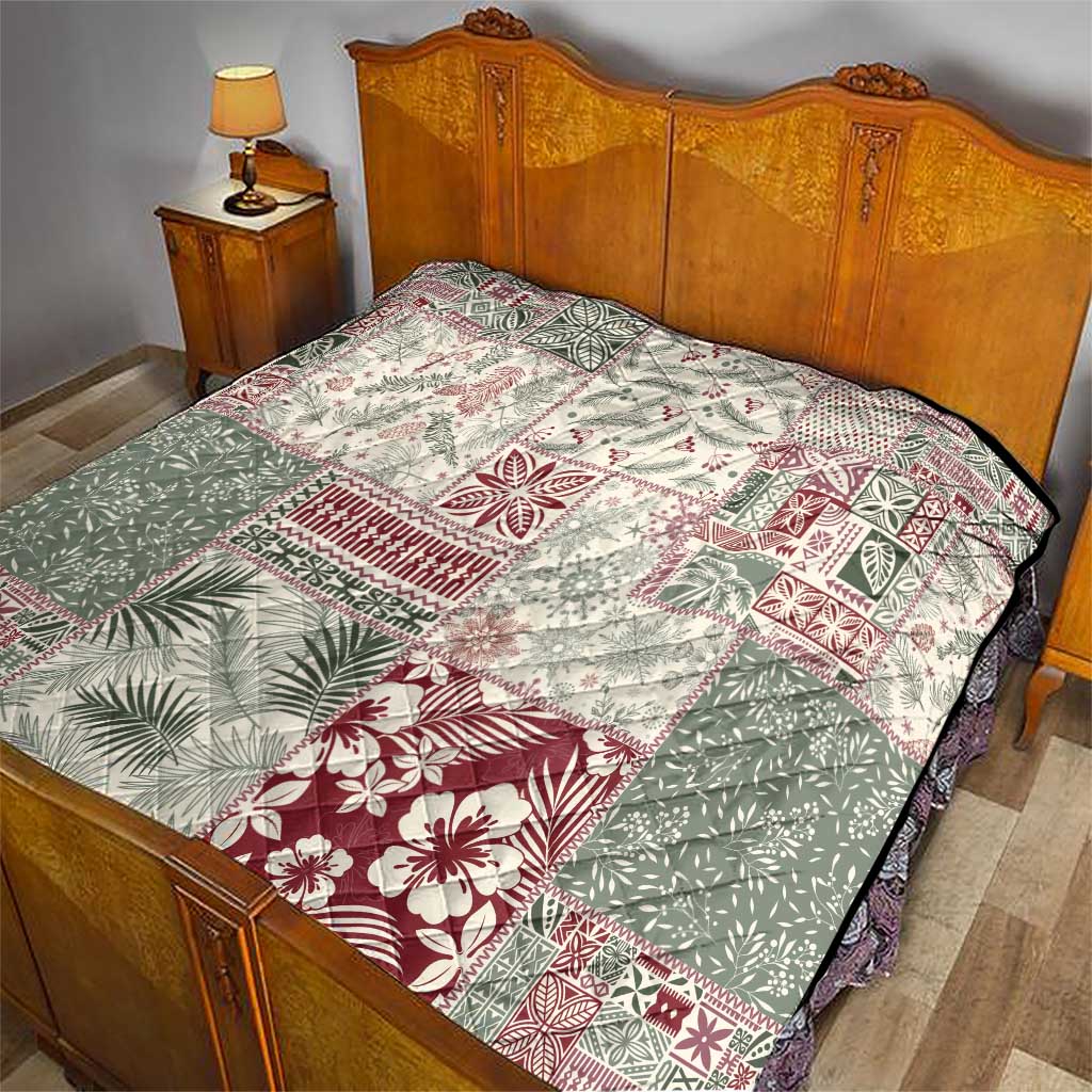 Aloha Hawaii Pastel Christmas Patchwork Quilt Classic Style - Polynesian Pride