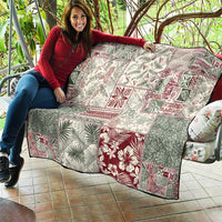 Aloha Hawaii Pastel Christmas Patchwork Quilt Classic Style - Polynesian Pride