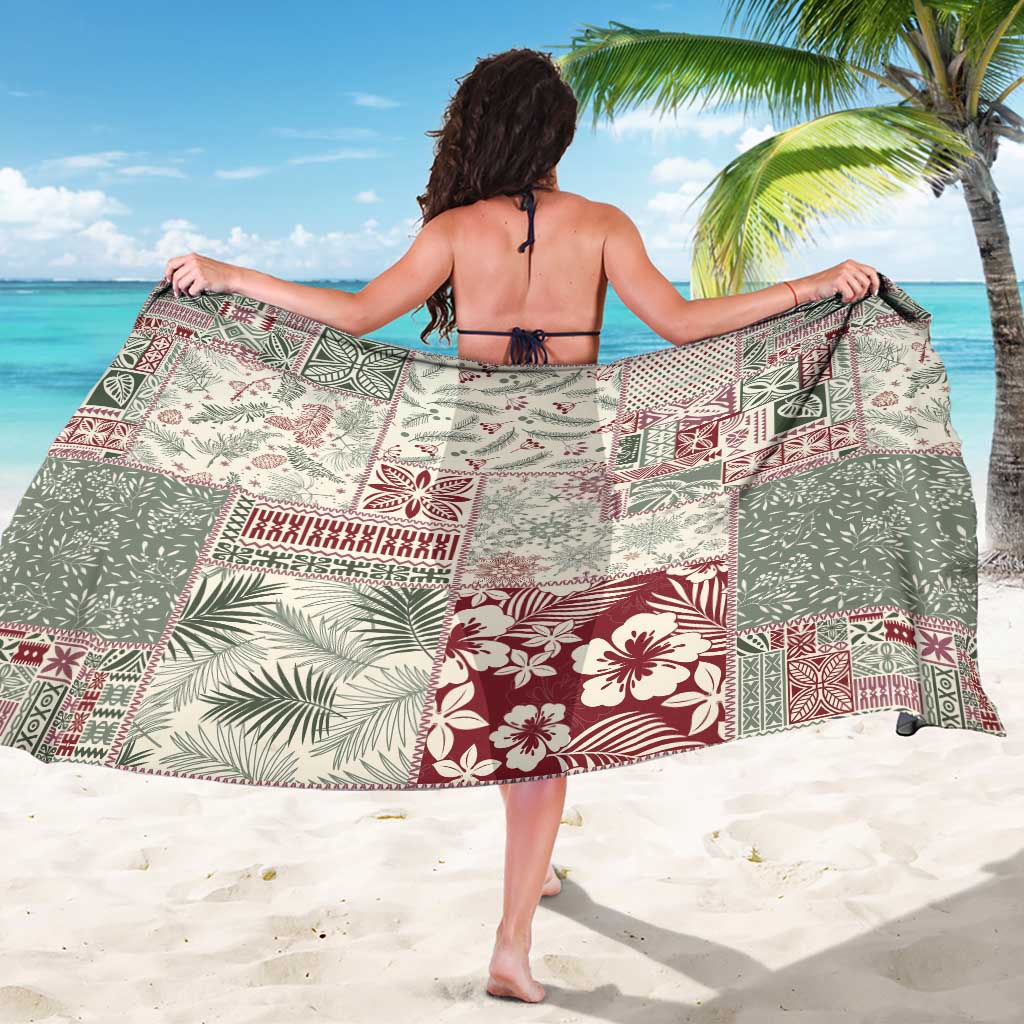 Aloha Hawaii Pastel Christmas Patchwork Sarong Classic Style - Polynesian Pride