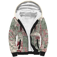 Aloha Hawaii Pastel Christmas Patchwork Sherpa Hoodie Classic Style - Polynesian Pride