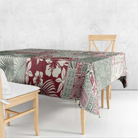 Aloha Hawaii Pastel Christmas Patchwork Tablecloth Classic Style - Polynesian Pride