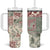 Aloha Hawaii Pastel Christmas Patchwork Tumbler With Handle Classic Style - Polynesian Pride