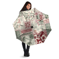 Aloha Hawaii Pastel Christmas Patchwork Umbrella Classic Style - Polynesian Pride