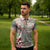 Aloha Hawaii Pastel Christmas Patchwork Zipper Polo Shirt Classic Style - Polynesian Pride