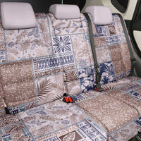 Aloha Hawaii Pastel Christmas Patchwork Back Car Seat Cover Rustic Style - Polynesian Pride