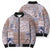 Aloha Hawaii Pastel Christmas Patchwork Bomber Puffer Jacket Rustic Style - Polynesian Pride