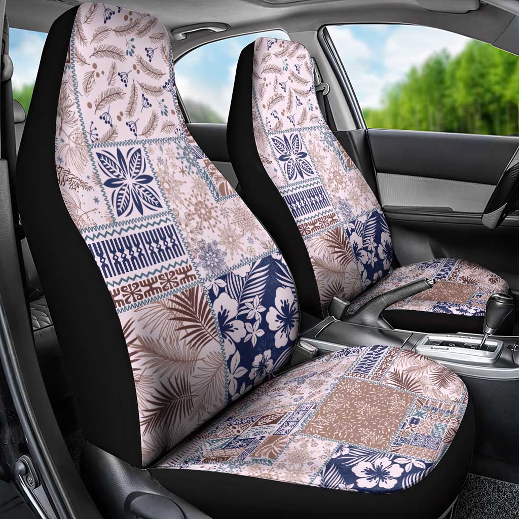 Aloha Hawaii Pastel Christmas Patchwork Car Seat Cover Rustic Style - Polynesian Pride