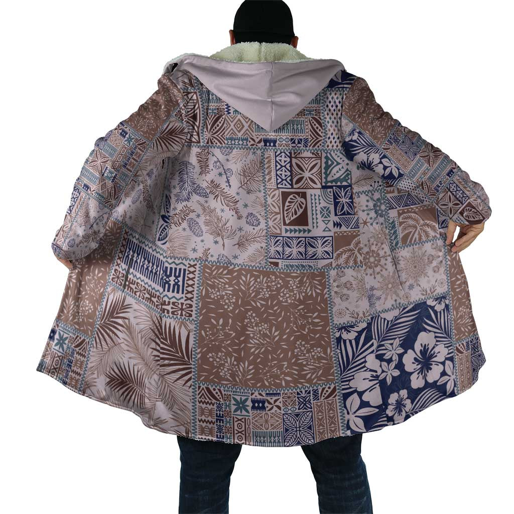 Aloha Hawaii Pastel Christmas Patchwork Cloak Rustic Style - Polynesian Pride