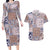 Aloha Hawaii Pastel Christmas Patchwork Couples Matching Long Sleeve Bodycon Dress and Hawaiian Shirt Rustic Style - Polynesian Pride