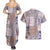 Aloha Hawaii Pastel Christmas Patchwork Couples Matching Summer Maxi Dress and Hawaiian Shirt Rustic Style - Polynesian Pride