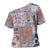 Aloha Hawaii Pastel Christmas Patchwork Cross Shoulder Shirt Rustic Style - Polynesian Pride